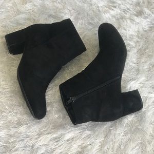 Black Suede Booties